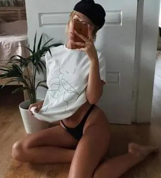 2018 Spring T-Shirt for Men and Women with Kiss Print